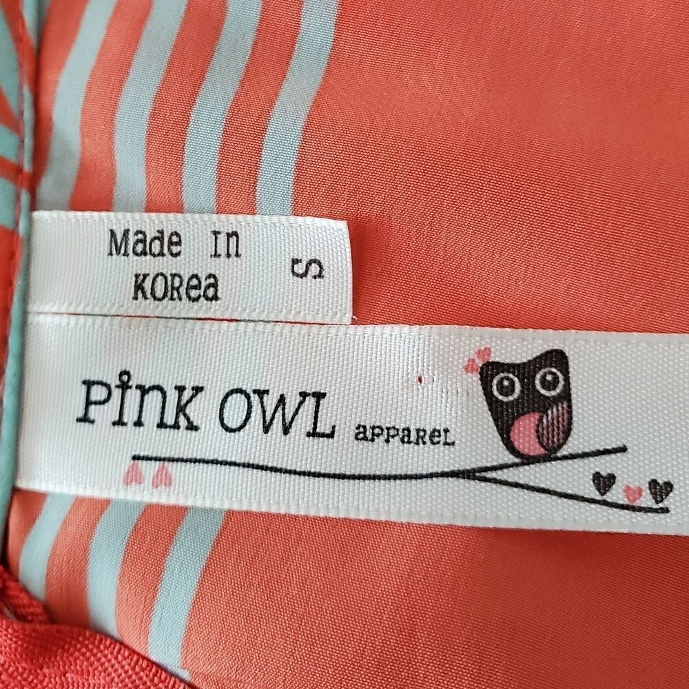 Pink Owl Women's V Neck Long Sleeve Azrec Print Top Size Small - Picture 4 of 6